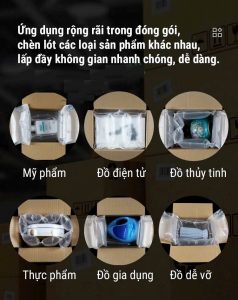 Túi khí chèn hàng thùng carton dạng gối